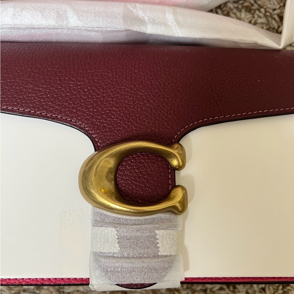 COACH Tabby 26 Small Color-Block Leather Shoulder Bag - Picture 8 of 14